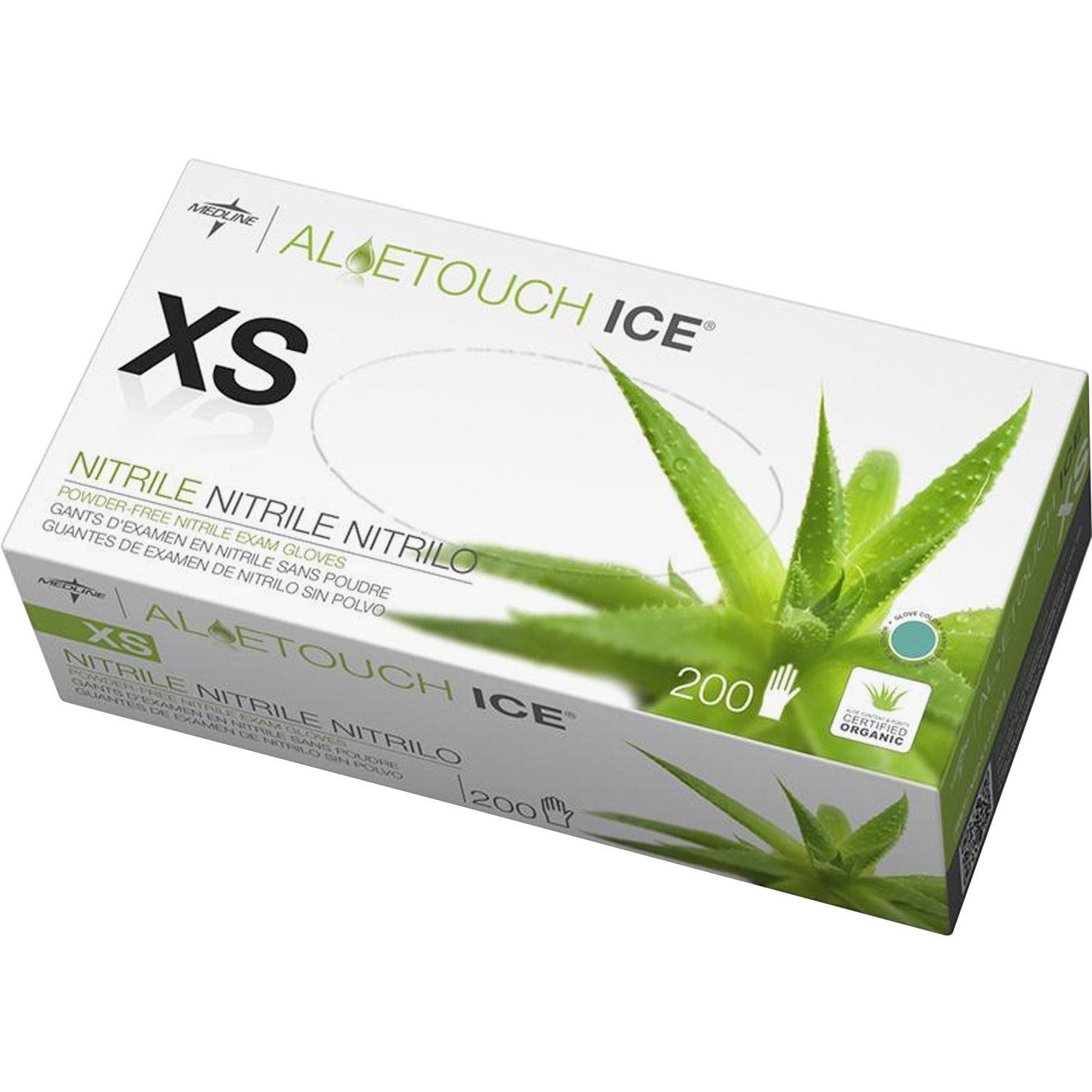 Aloetouch Ice Nitrile Gloves by Medline Industries， Inc MIIMDS195283