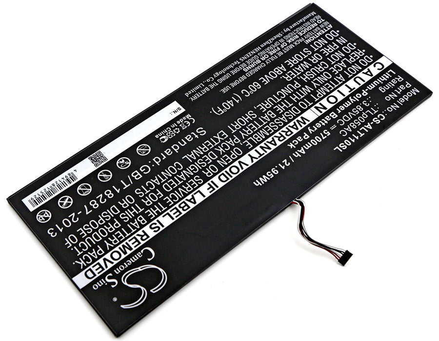 Alcatel One Touch Plus 10in OT8085 Replacement Battery BatteryClerkcom Tablet