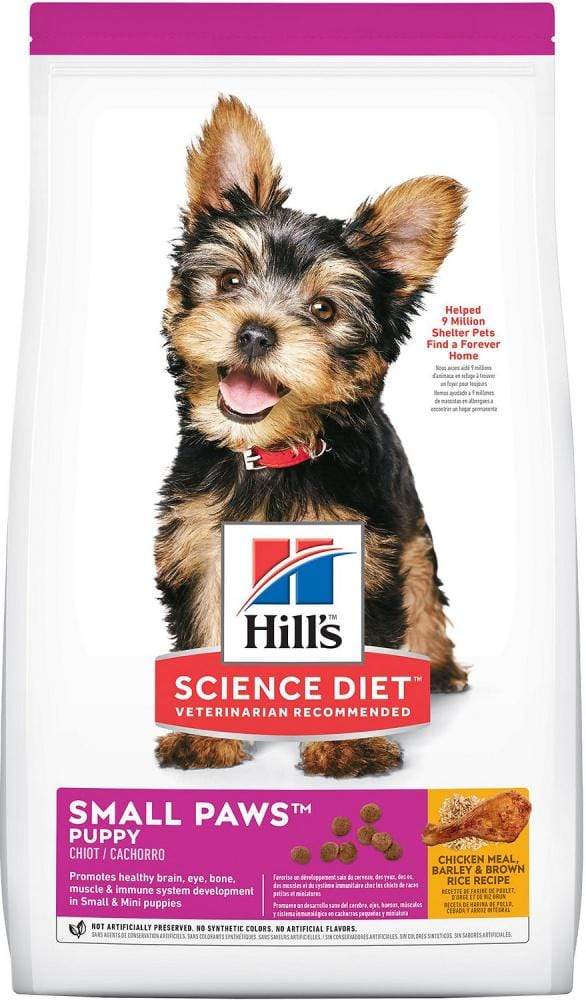 Hill's Science Diet Puppy Small and Toy Breed Chicken Meal， Barley， and Br