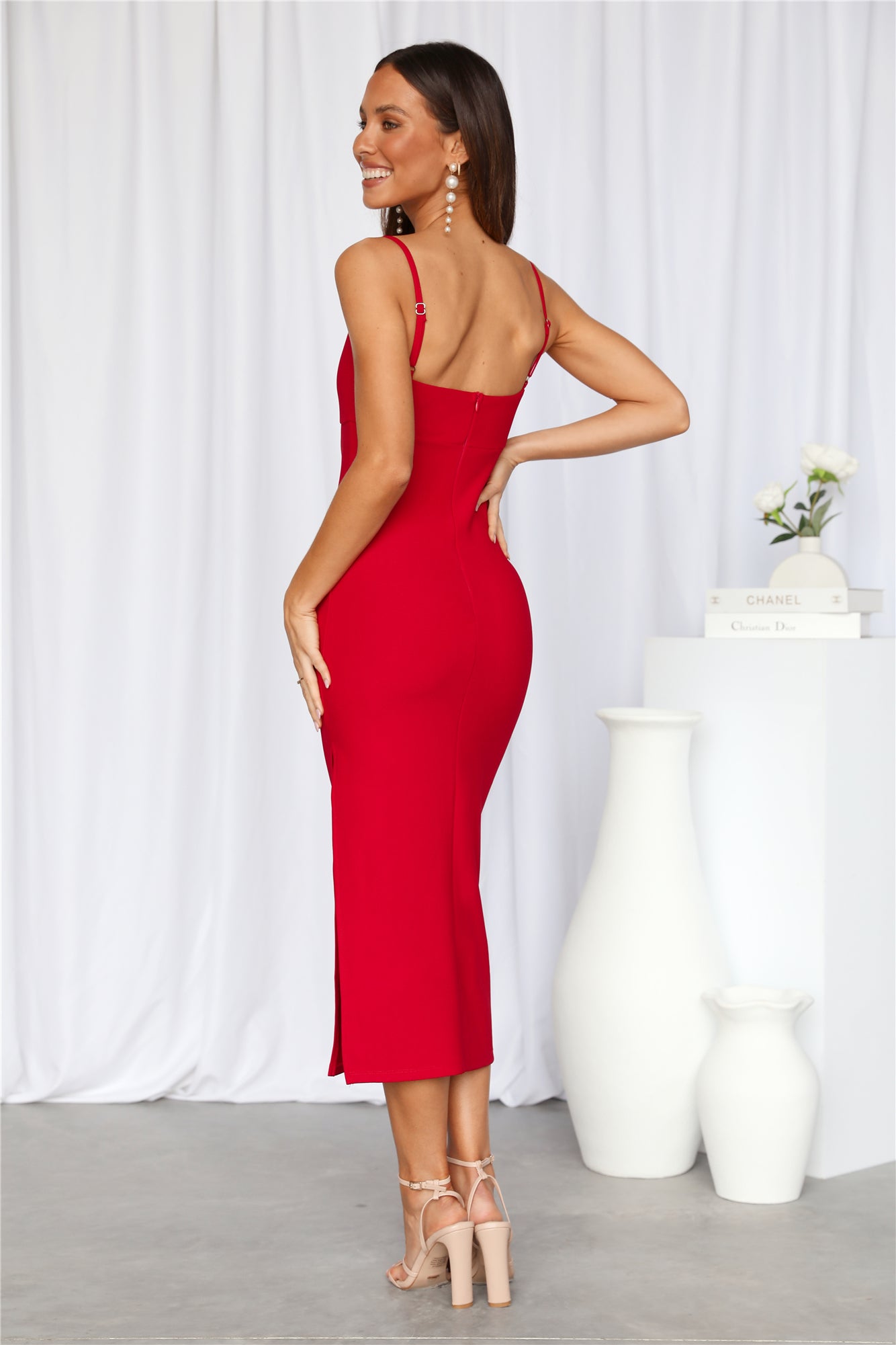 Deep In My Heart Maxi Dress Red