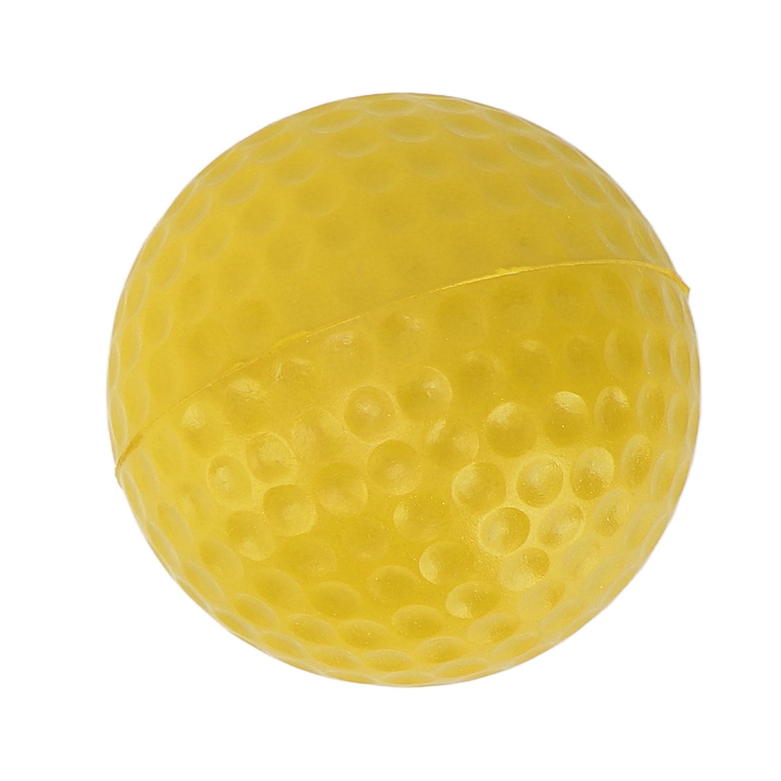 42.5mm Pu Foam Golf Balls Strong Flexibility Outdoor Golf Practice Ball For Sports Fitnessyellow