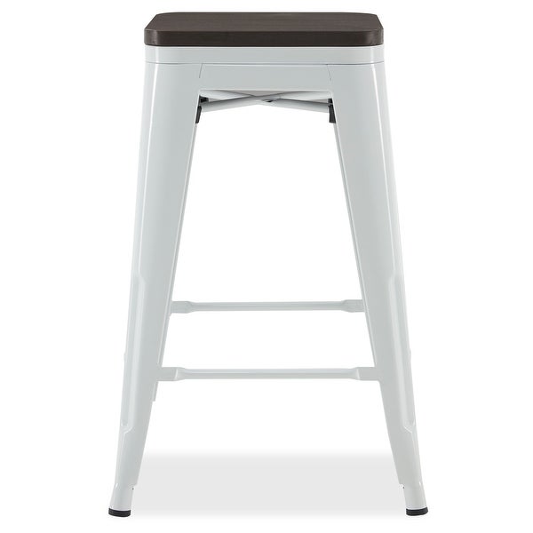 BELLEZE 24 / 30 Seat Height Metal Barstools， 46 Selections Available