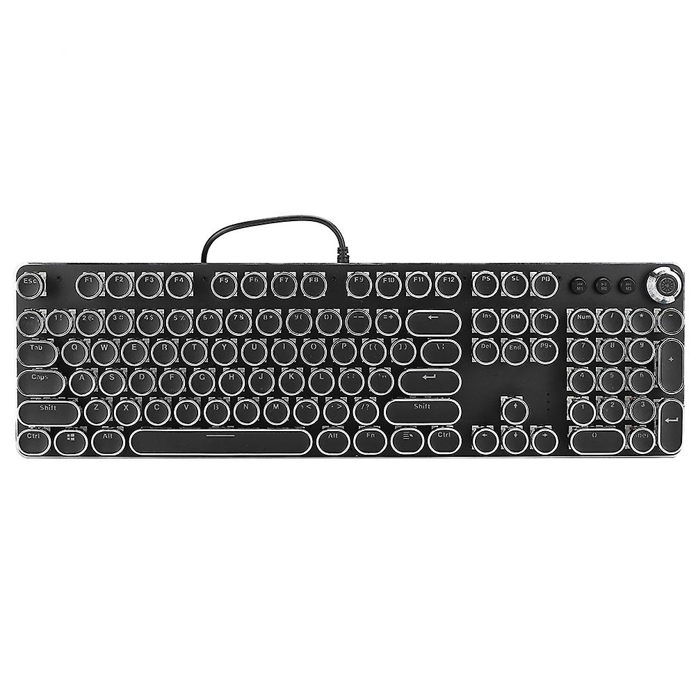 104 Keys Retro Style Electroplated Keyboard Gaming Mechanical Keyboard With Lighting Effect