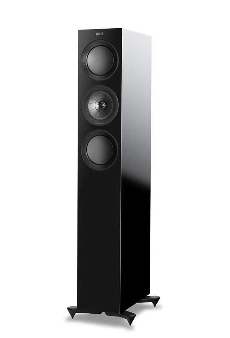 KEF R5 Black Gloss 3-Way Floor Standing Speaker (Each)