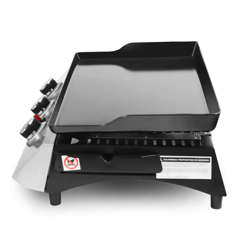 Royal Gourmet PD1300 Portable 3-Burner Built-in Propane Gas Grill in Stainless Steel