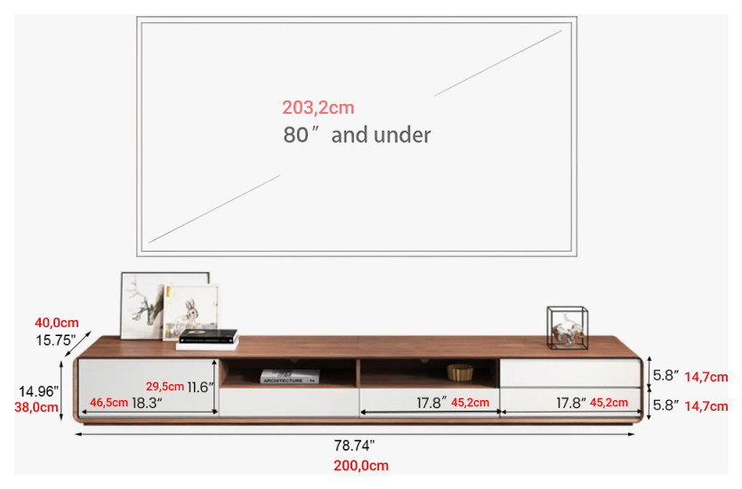 Modern Wood White TV Cabinet  Media Console With 4 Drawers   Transitional   Entertainment Centers And Tv Stands   by Miron Demid LLC  Houzz