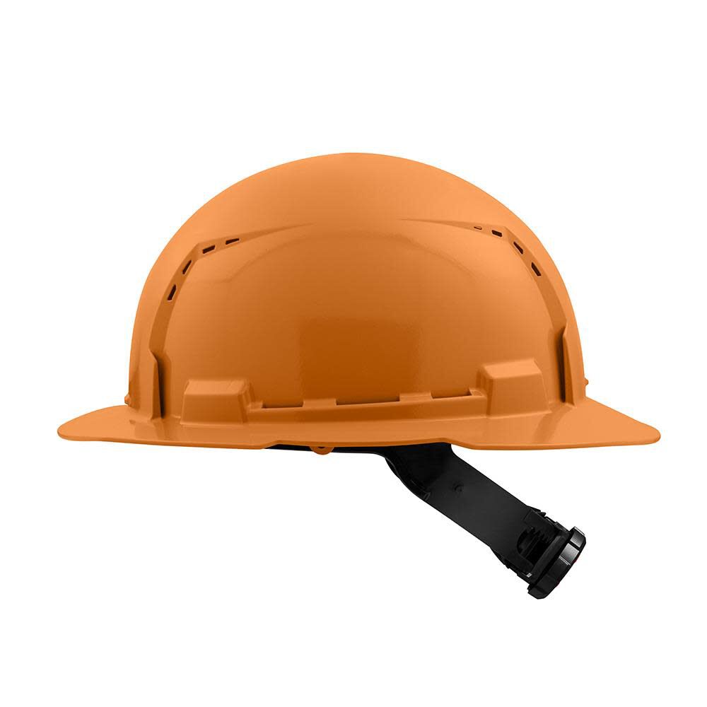 MW Orange Full Brim Vented Hard Hat with 4pt Ratcheting Suspension Type 1 Class C 48-73-1213 from MW