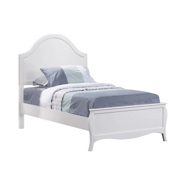 Chloe White 3-piece Bedroom Set with Dresser and Mirror - - 34936336