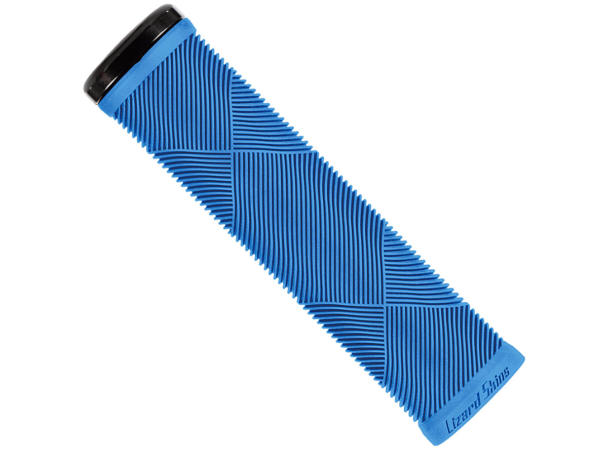 Lizard Skins Strata Lock On MTB Grip - Deja Blue