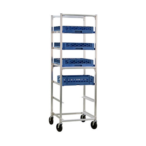 New Age Industrial 93037 Mobile Cup/Glass Rack， 6 Rack Capacity