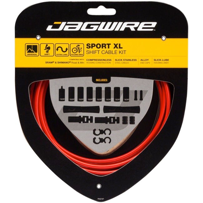 Jagwire Sport XL Shift Cable Kit - SRAM Shimano - Red