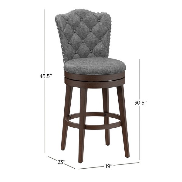 Hillsdale Edenwood Wood Bar Height Swivel Stool