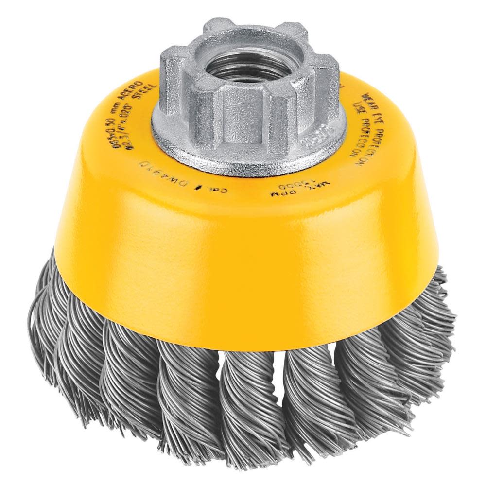 DEWALT 3-in x 5/8 to 11-in Cup Brush - Knotted DW4910 from DEWALT