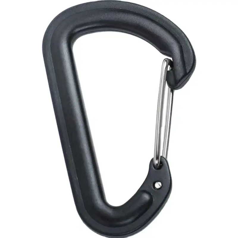 plastics Buckle Keychain Hook Climbing Button Carabiner Shape Camping Hiking Hook Multi Buckle