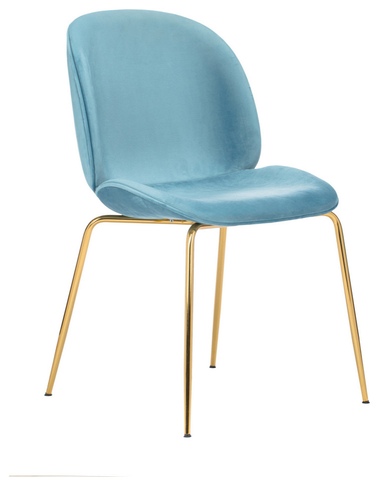 Pony Series Glamorous Fabric Upholstered Side/Dining Accent Chair   Midcentury   Dining Chairs   by Ariel Block  Houzz