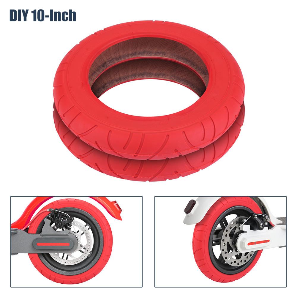 New Image Red Scooter Tyre Outer 10 inch Red Outer Tire For Xiaomi Mijia M365/pro Electric Scooter Spare Parts Wheel Parts