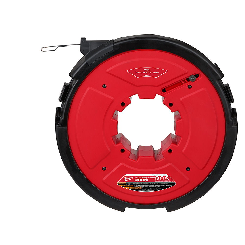 Milwaukee M18 FUEL Angler 240' x 1/8 Steel Pulling Fish Tape Drum 48-44-5178 from Milwaukee