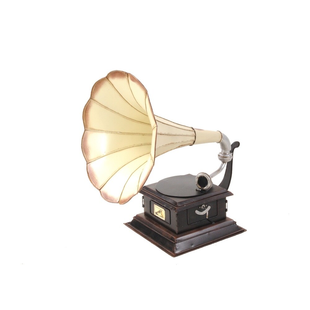 c1911 HMV Gramophone Built to Scale Model Sculpture   15.5\