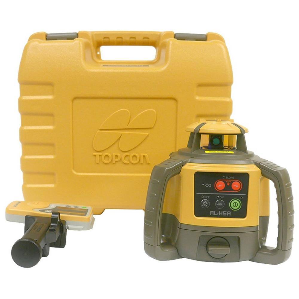 Topcon RL-H5A Horizontal Self-Leveling Rotary Laser Level with LS-80X Receiver 1021200-50