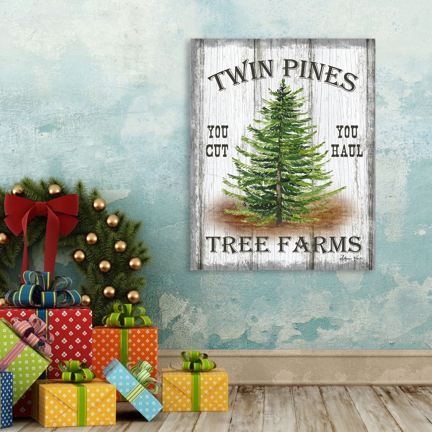 COURTSIDE MARKET Twin Pines Canvas Wall Art