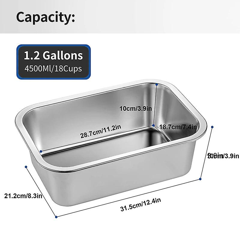 4.5L stainless steel dog bowl