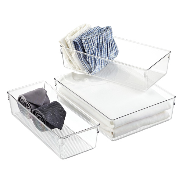 iDesign Linus Closet Drawer Organizers