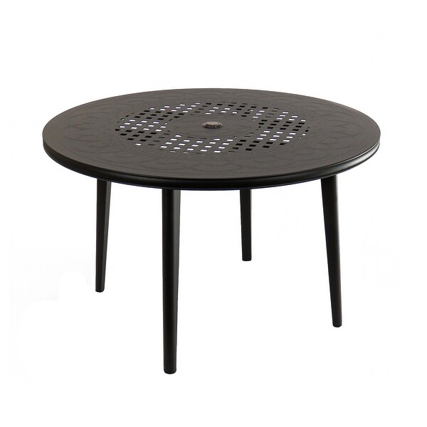 Darby Collection AllWeather Round Dining Table by National Tree Company