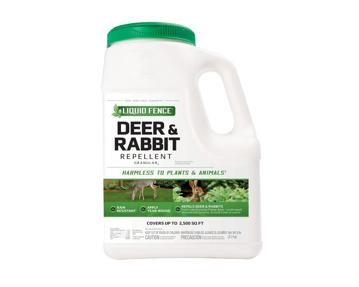 Liquid Fence Deer and Rabbit Granules， 5lb - HG 72654