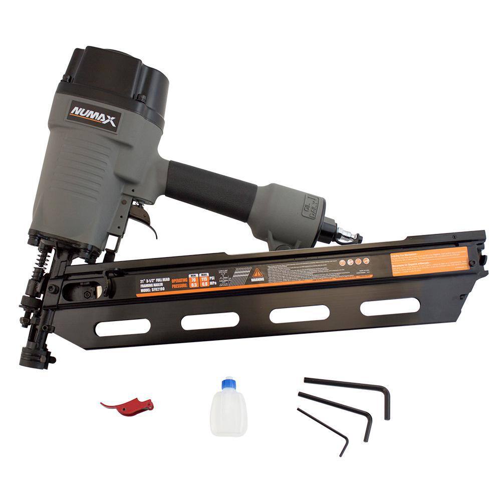 NuMax Pneumatic 21 Degree 3-12 in. Framing Nailer SFR2190