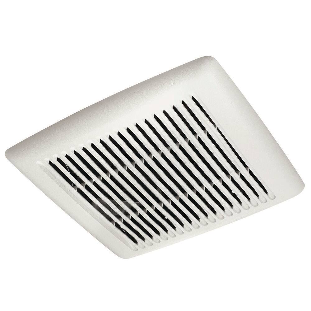 Broan-NuTone Flex 50 CFM Ceiling or Wall Mount Bathroom Exhaust Fan with Roomside Installation ENERGY STAR AE50