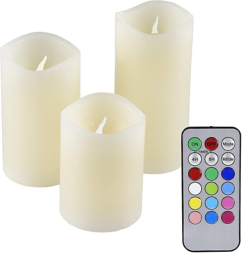 3er Skerze-set Mit Fernbedienung Und Farbwechsel Led 48