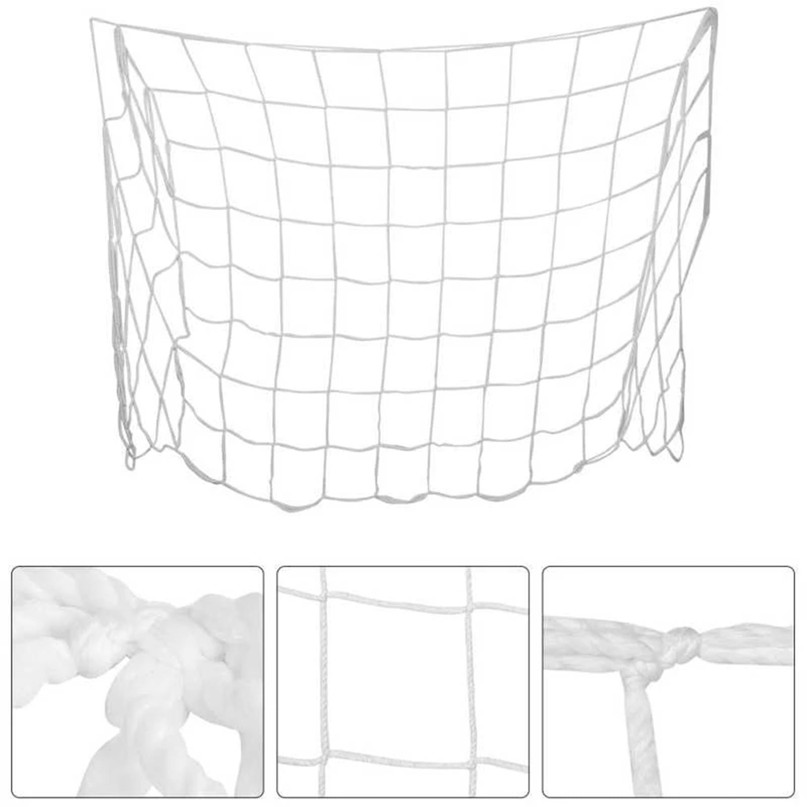 Heavy Duty Replacement Net Accessories White Polyethylene Goal Net for Training Competition Adult Teens 1.2mx0.8m