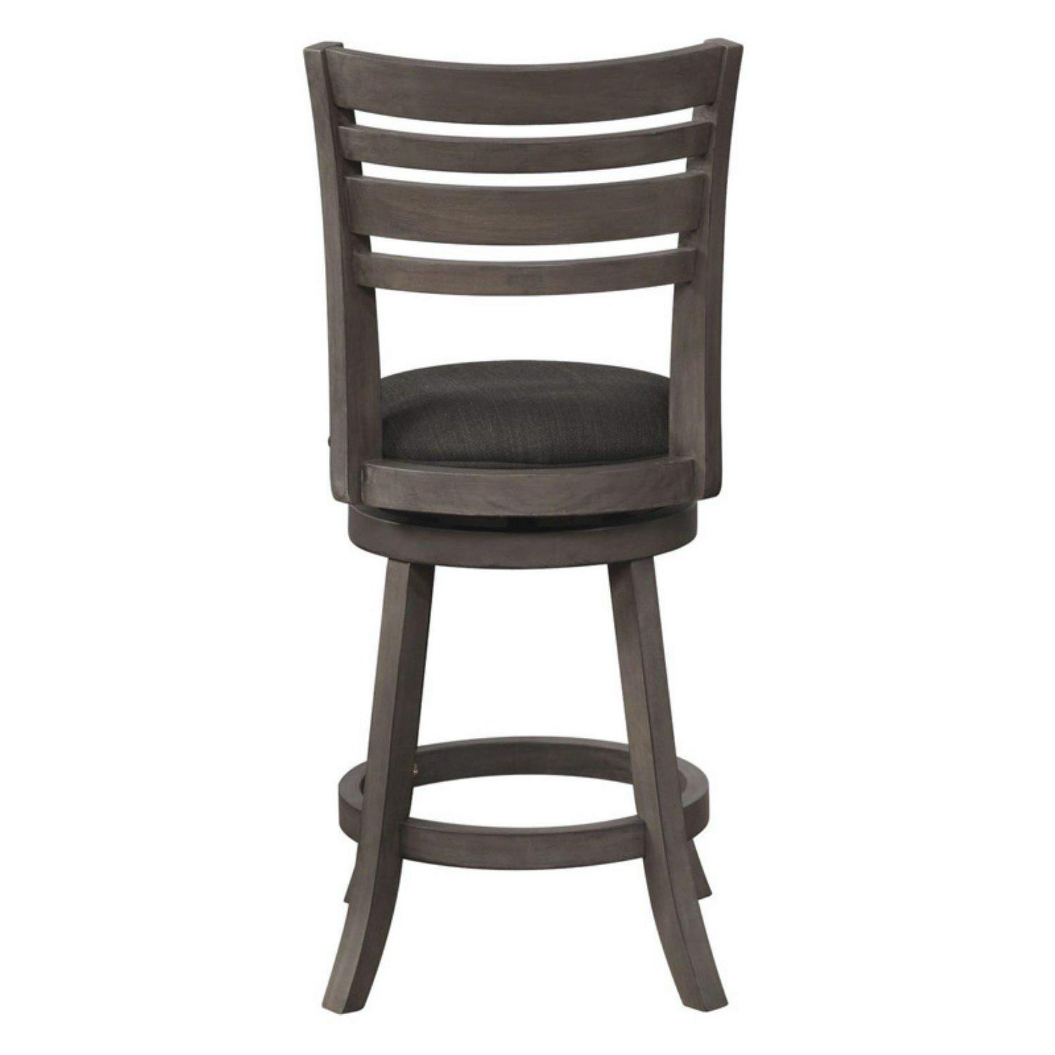 Tegan 24 Counter Stool with Swivel， Gray