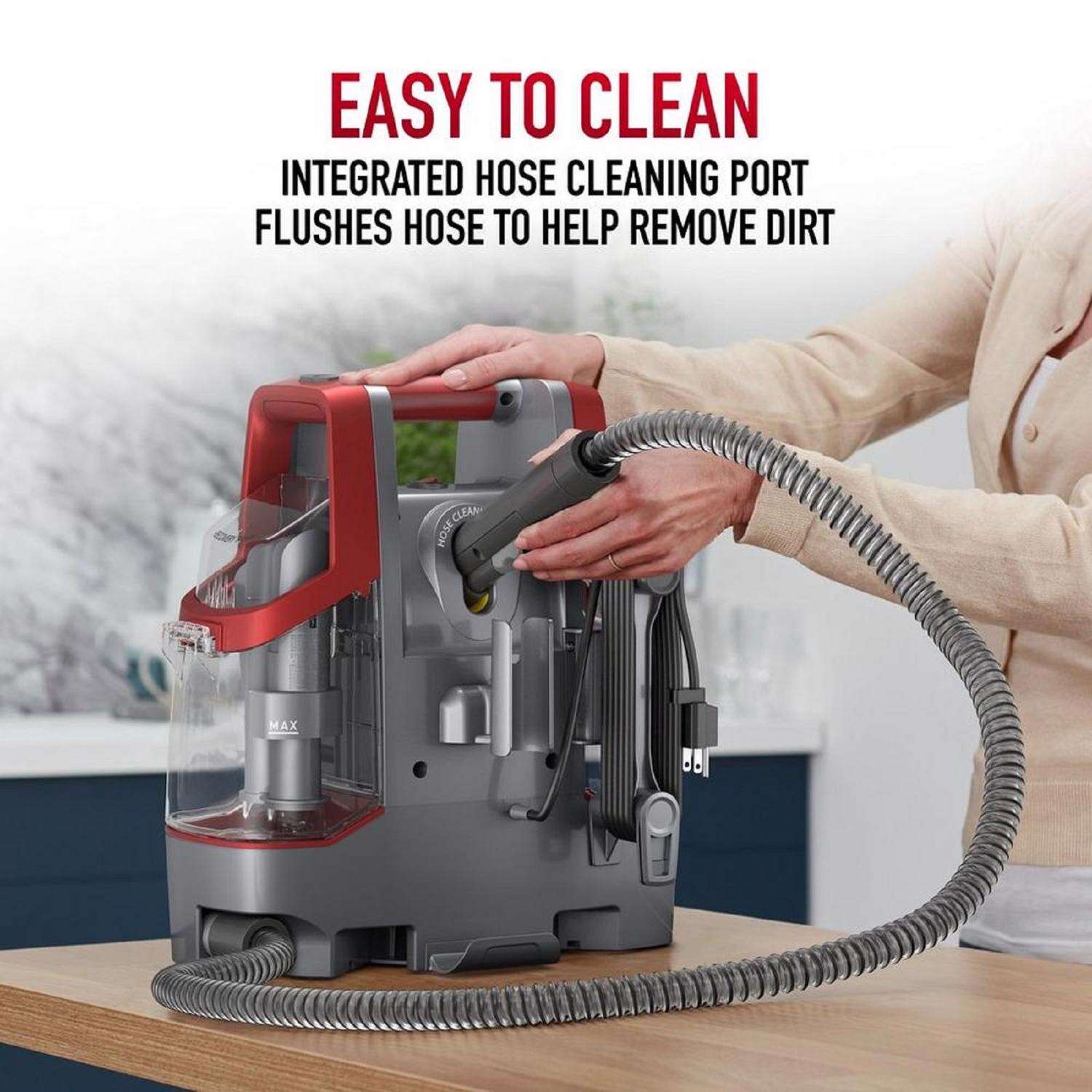 Hoover Spotless Bagless Spot Lifter Carpet Cleaner 3.5 amps Standard Red