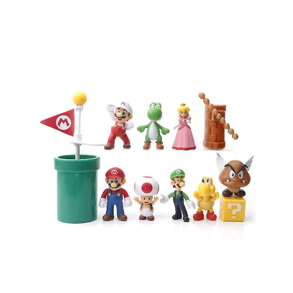 12pcs Marios Figure Toy Model