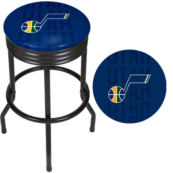 NBA Black Ribbed Bar Stool - City