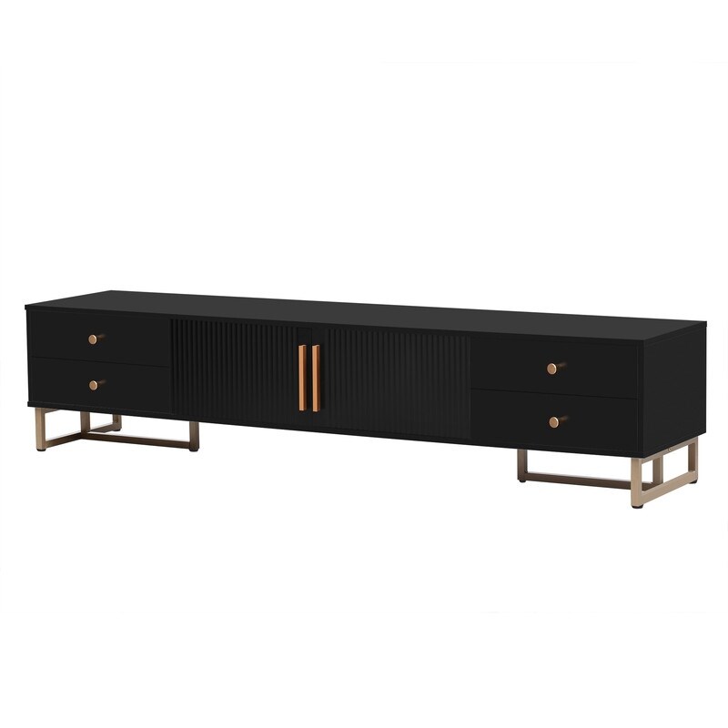 TV Stand for 65+ Inch TV  Entertainment Center TV Media Console Table TV Stand with Storage  TV Console Cabinet for Living Room