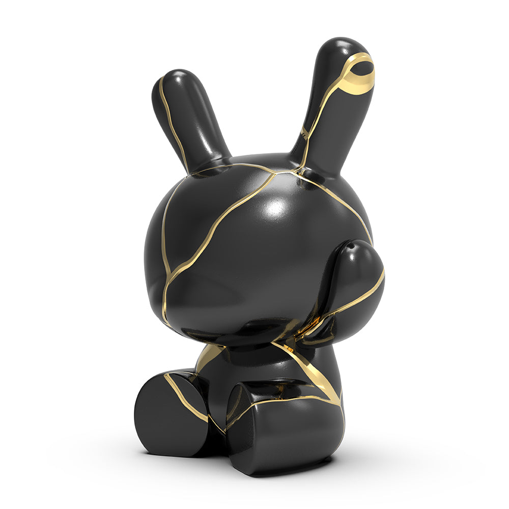 Three Wise Dunnys 5” Porcelain 3-Pack (Black and Gold) Limited Edition of 500 - Kidrobot.com Exclusive 500 (PRE-ORDER)