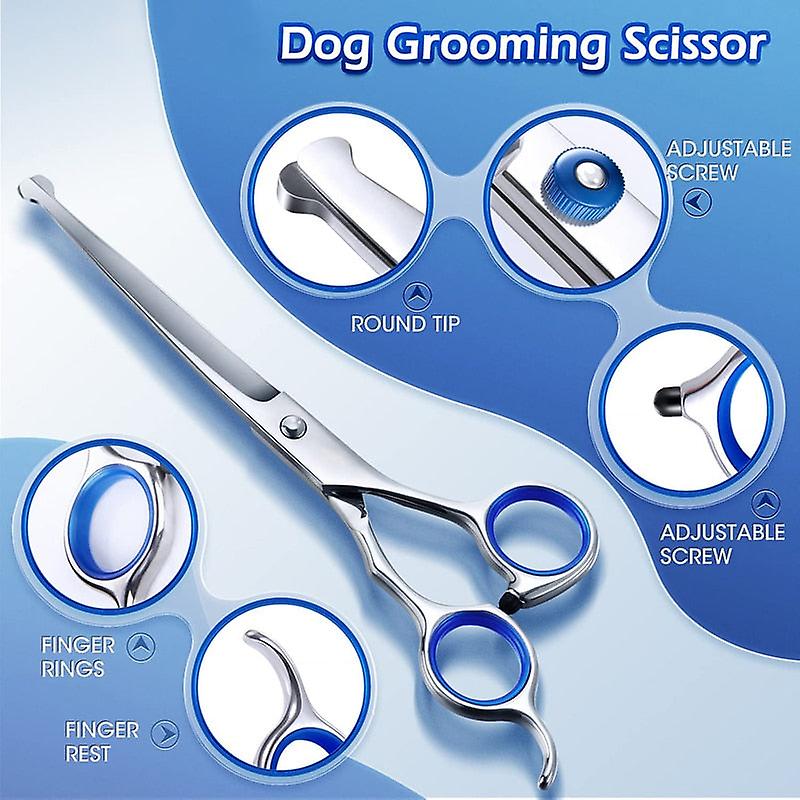 5 In 1 professional dog scissors kit