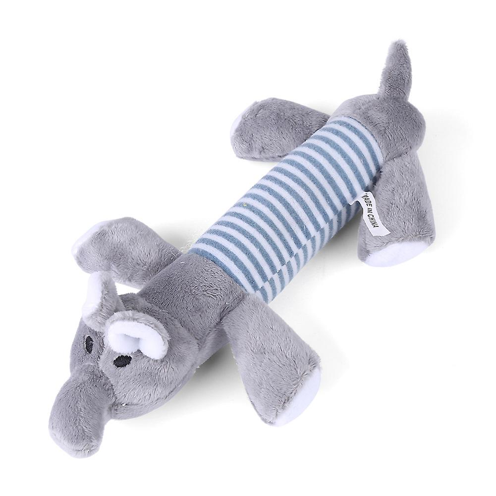 3 Different Animal Shape Types Pet Toy Puppy Chew Squeaky Plush Sound For Gift Elephant