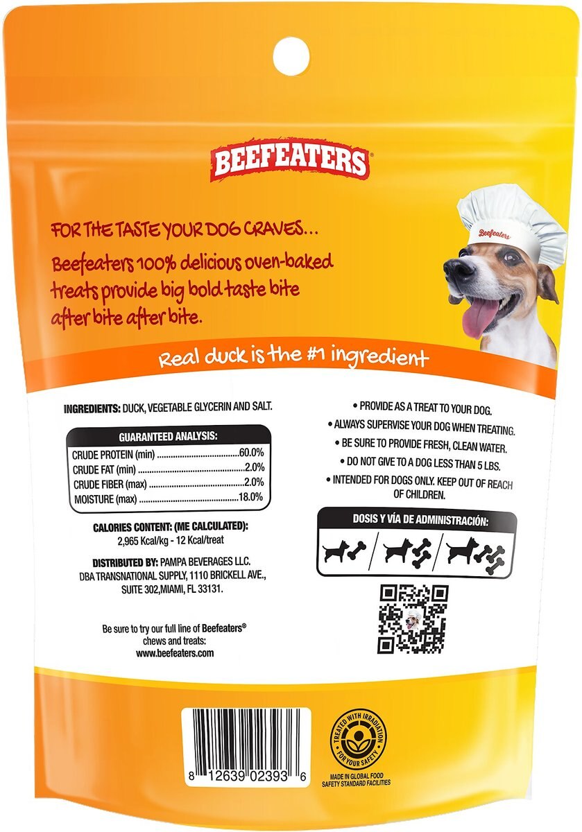 Beefeaters Duck Strips Jerky Dog Treat