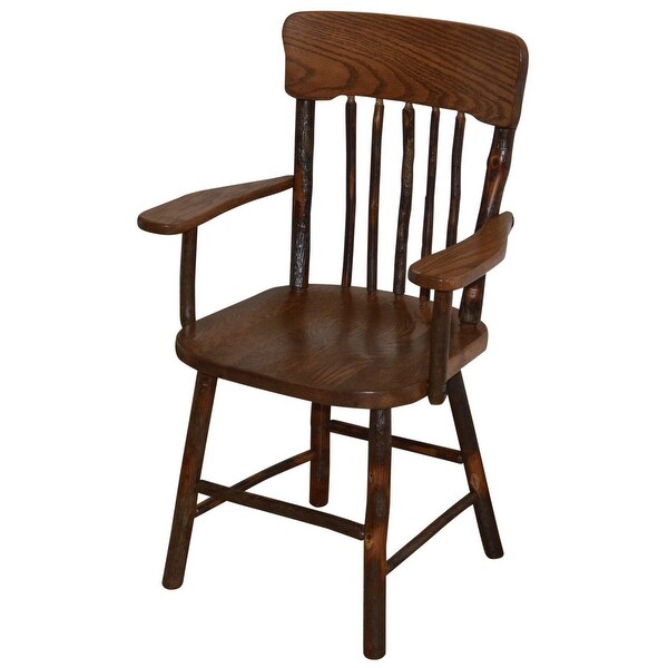 Hickory Panel Back Dining Chair