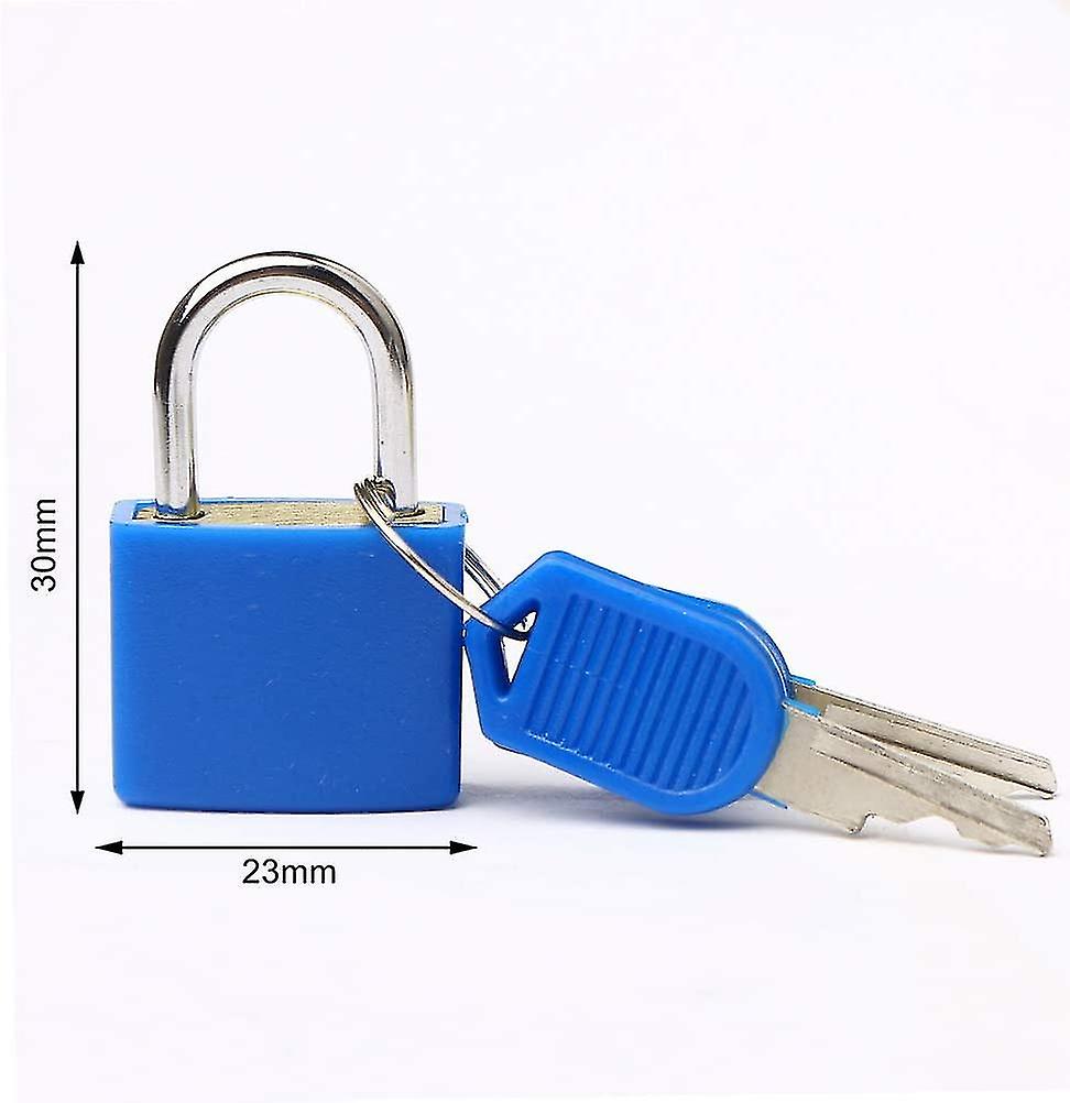 4pcs Luggage Lock， 4-color Mini Padlock Small Lock With Key， Used For School Bag Backpack， School