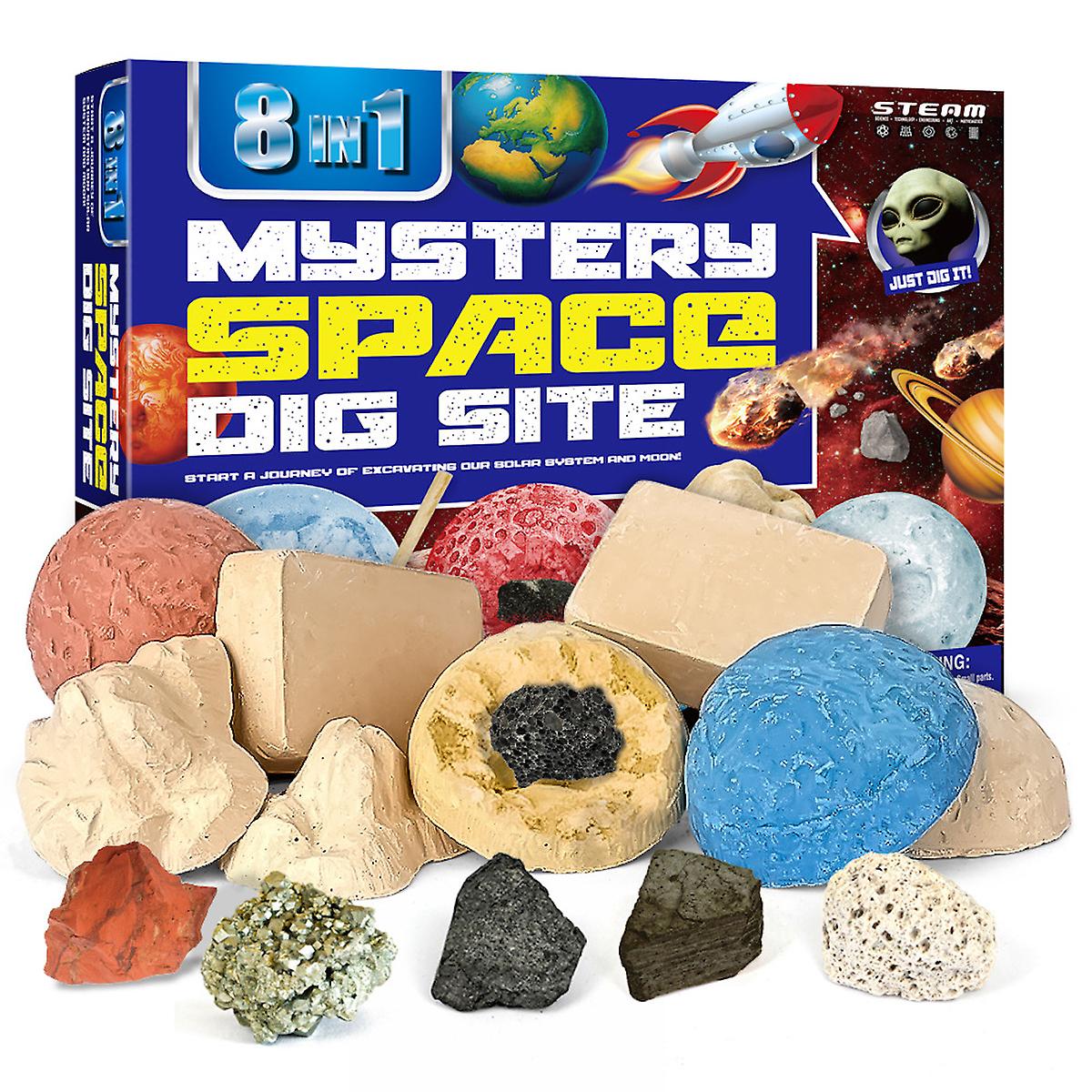 Mystery Space Dig Fossil Dig Archaeological Excavation Kit ，educational Science Kit Learning Toys For Kids