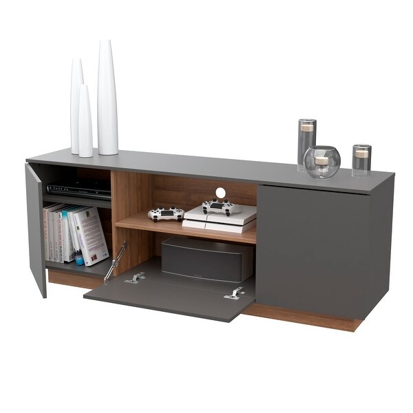 Inval Modern Dark Grey TV Stand