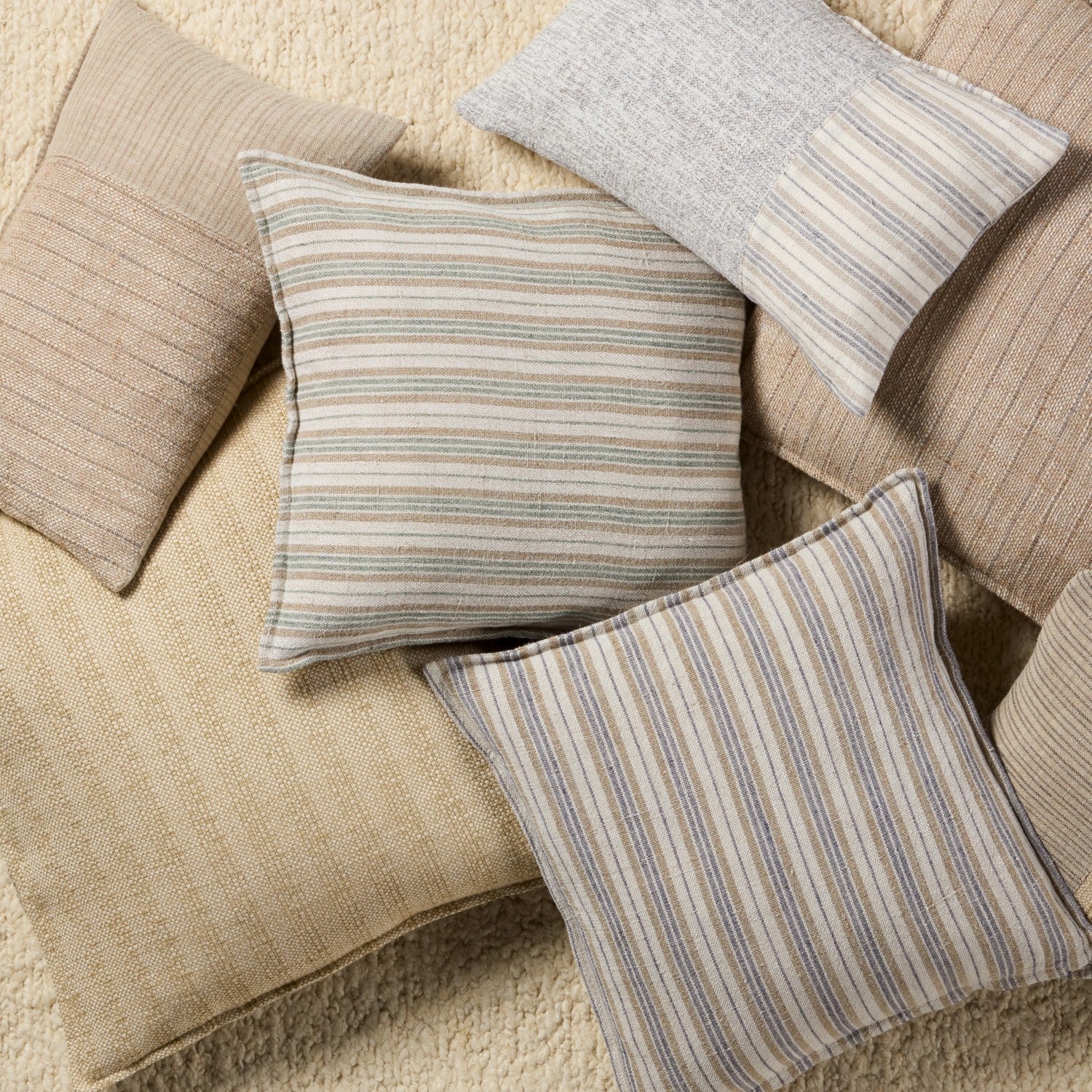 Tanzy Lucien Cream & Gray Pillow