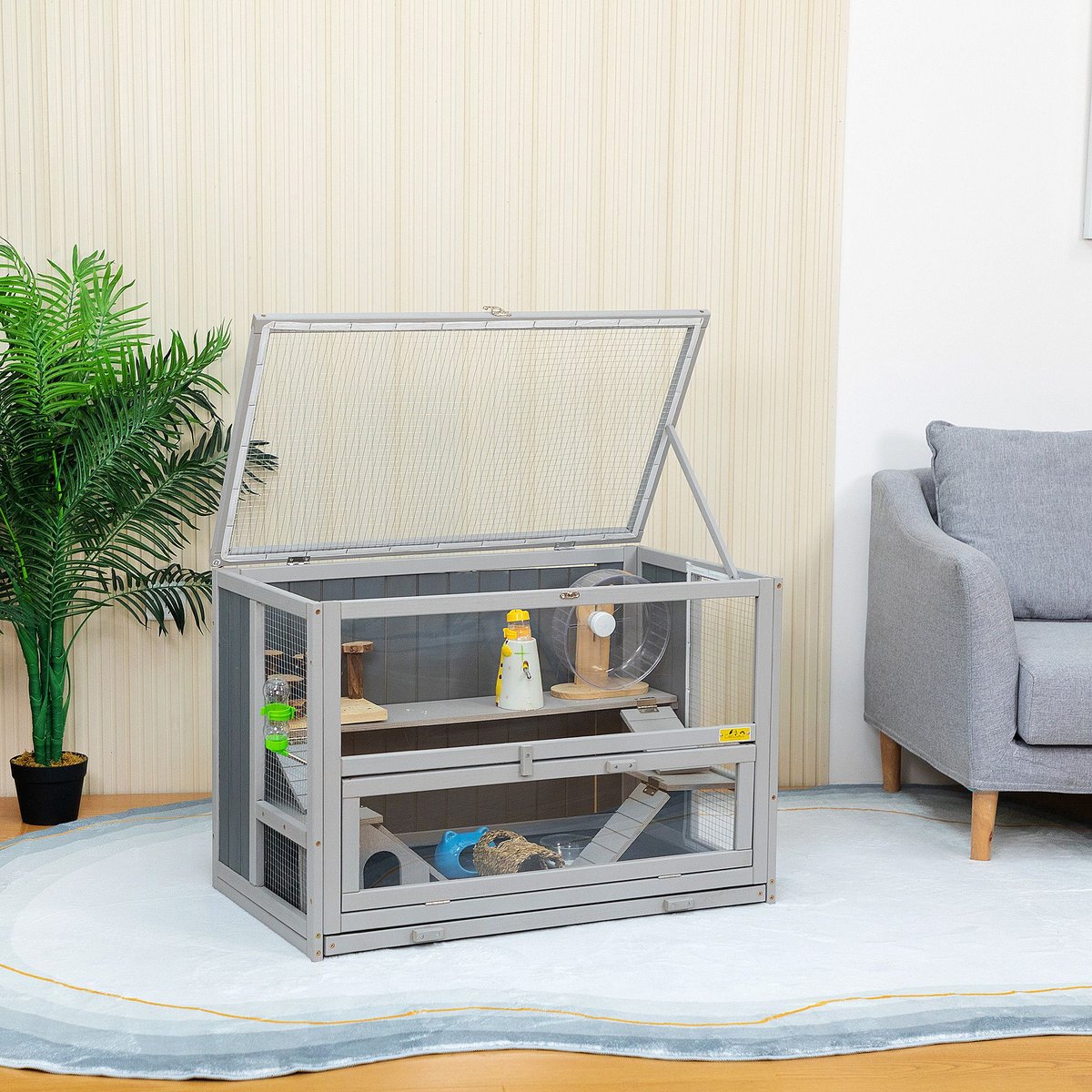 Coziwow 2-Story Small-Pet Habitat with Removable Tray Hamster Cage