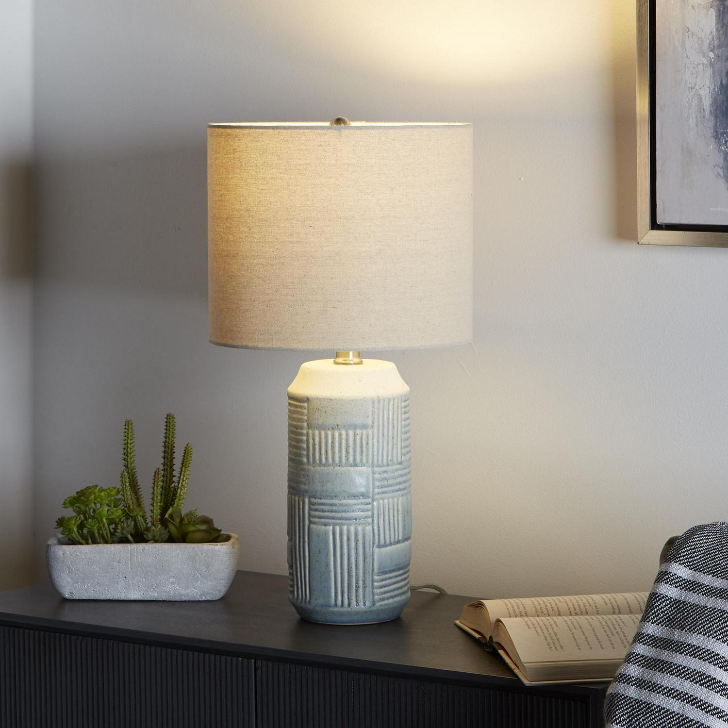 Fenley Sand Glaze Patterned Ceramic Table Lamp