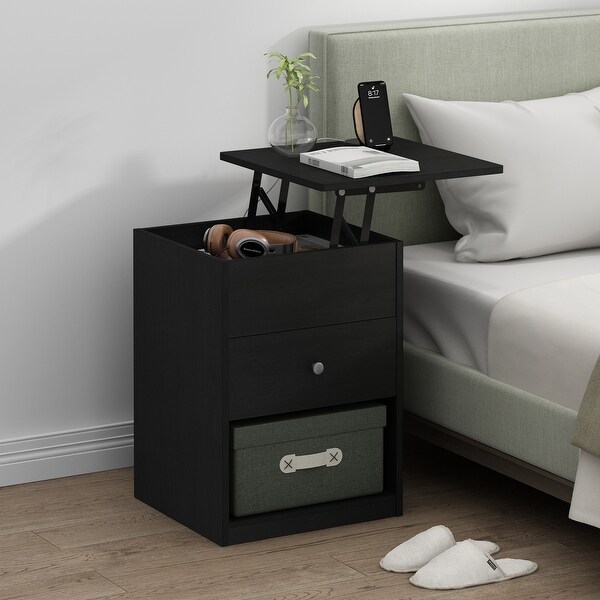 Furinno Jensen Lift Top Nightstand