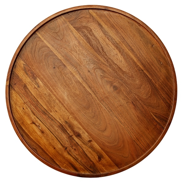 SEI Furniture Marisong Solid Acacia Wood Round Coffee Table